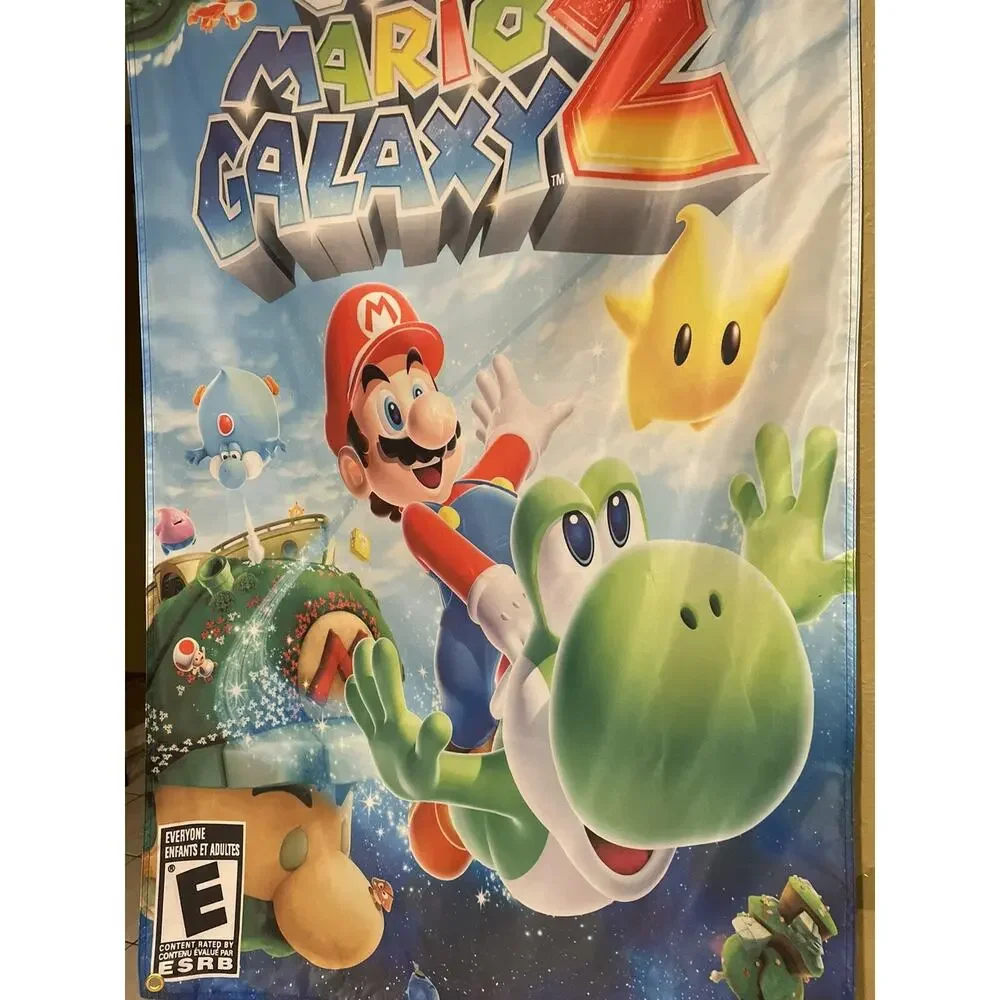 Super Mario Galaxy 2 5ft Flag Banner Nintendo Wii 2010